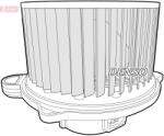 DENSO Vnútorný ventilátor DENSO DEA43007 (DEA43007)