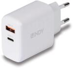 Lindy USB Type A & C GaN Charger 65W fehér (73428)