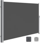 SONGMICS Oldalsó Napellenző - 200x350 cm, Füstszürke, Teraszra (GSA205G02)