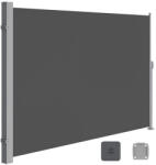 SONGMICS 160 x 350 cm Oldalsó Napellenző Teraszhoz és Erkélyhez Füstszürke (GSA165G02)