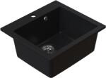 Ruvetti Ditto chiuvetă din granit 49x45 cm negru 3001D_BC50_W (3001DBC50W) Chiuveta