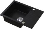 Ruvetti Pino chiuvetă din granit 60x44 cm negru 3001PI_BC120_W (3001PIBC120W) Chiuveta