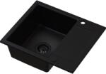 Ruvetti Signum chiuvetă din granit 59x50 cm negru 3001S_FB120_W (3001SFB120W) Chiuveta