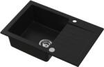 Ruvetti Pineko chiuvetă din granit 68x44.2 cm negru 3001PN_BC140_W (3001PNBC140W) Chiuveta