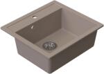 Ruvetti Ditto chiuvetă din granit 56x51 cm bej 3001D_BE60_W (3001DBE60W) Chiuveta