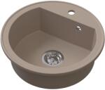 Ruvetti Ditto chiuvetă din granit 51x51 cm bej 3001DR_BE_W (3001DRBEW) Chiuveta
