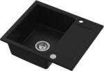 Ruvetti Signum chiuvetă din granit 59x50 cm negru 3001S_BC120_W (3001SBC120W) Chiuveta