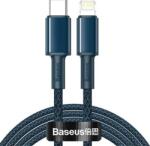 Baseus High Density Braided Series Cablu de date cu încărcare rapidă USB-C - Lightning 20W 2m Albastru