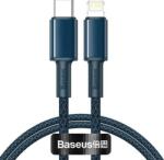Baseus High Density Braided Series Cablu de date cu încărcare rapidă USB-C - Lightning 20W 1m Albastru
