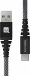 Mobilonline Cablu Kevlar ECO CABLE USB/USB-C 3, 0 m 60W antracit