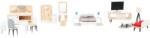 Legler Small Foot Set complet de mobilier pentru păpuși (DDLE11414) Casuta papusi