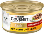 Gourmet 48x85g Gourmet Gold Omlós falatok csirke & máj nedves macskatáp 36+12 ingyen