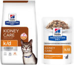 Hill's Prescription Diet 8kg+12x85g Hill's Prescription Diet száraztáp és hozzáillő nedvestáp ingyen! - k/d Kidney Care csirke/lazac/marha macskatáp