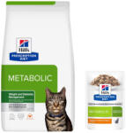 Hill's Prescription Diet 8kg+12x85g Hill's Prescription Diet száraztáp és hozzáillő nedvestáp ingyen! - Metabolic Weight Management csirke