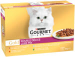 Gourmet 48x85g Gourmet Gold Duo Delice Luxus mix nedves macskatáp 3+1 ingyen