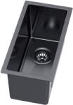 Ruvetti Stelio acél mosogató szifonnal 44x22 cm grafit 5001S_MINI_PVD_GRF_P (5001SMINIPVDGRFP)