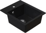Ruvetti Pino gránit mosogató 50x40 cm fekete 3001PI_BC40_W (3001PIBC40W)