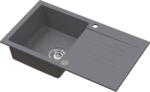 Ruvetti Pino gránit mosogató 77x44 cm szürke/grafit/onix 3001PI_GR160_W (3001PIGR160W)