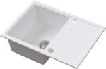 Ruvetti Axel gránit mosogató 68x49.5 cm fehér 3001AX_WH140_W (3001AXWH140W)