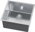 Ruvetti Stelio acél mosogató szifonnal 44x44 cm acél 5001S_BS50_P (5001SBS50P)