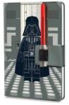 LEGO Jegyzetfüzet, 230x160 mm, pontrácsos, 96 lap, keményfedeles, fénykard zseléstollal (L53492) - webpapir