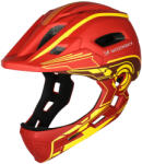 Wozinsky Gyerek Kerékpáros Sisak - S - Hátoldali Leddel - Piros-Sárga (HT-27CZ)