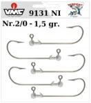 vmc - perfekt 5 x Jig Perfekt VMC 9131 Ni Nr. 2/0 horogra 1, 5gr (JP VMC 9331NI 2/0-1,5)