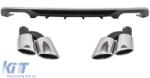 KITT Lökhárító, diffúzor és kipufogóvég, AUDI A3 8V 16-19 alap lökhárítós (SE) modellekhez, S3 dizájn Kompatibilis: Audi A3 8V Sedan Facelift (2016-2019) alap lökhárítóval (SE) Audi A3 8V kabrió Face (CORD