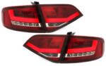 KITT Lightning LED hátsó lámpák Audi A4 B8 8K Saloon 2007-2010 piros / áttetsző (RA14SLRC)