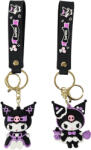  Kuromi kulcstartó pánttal, 6 cm magas, többféle (KPD-KEYRING-KUROMI) - mesescuccok
