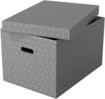 Esselte Fedővel ellátott doboz, szürke és ezüst árnyalatokban (628287)