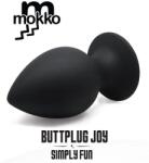 Mokko Toys Butplug Joy, Silicone, Black, 8 cm x 4cm