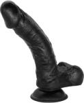 Guilty Toys Dildo Fantezie cu Ventuza, Premium TPE, Black, 20.4 cm Dildo