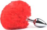 Passion Labs Anal Plug Bunny Buttplug, Small, Silver/Red