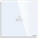 Luxion Panou Buton Sonerie cu Touch Mini din Sticla LUXION SmartElectro IntelligentHouse (LX-GP025W)