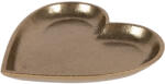 Clayre & Eef Tava decorativa aluminiu auriu Inimioara 21x21x2 cm (6AL0087) Tava