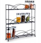 Artemis Fűszertartó Konyhai Polc Fém Fekete Álló Fürdőszoba Kozmetikai (VD-229070)