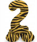 Folat Fólia lufi "Cifra 2 álló Tigris csíkok", Folat, 17