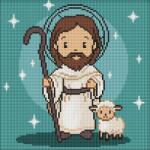 Ideyka Gyémánt Mozaik Kids Szeretett Jezus 30X30CM (AMO8196)