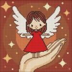 Ideyka Gyémántmozaik Kids Szűz Kézfeje 30X30CM (AMO8197)