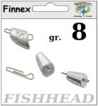  5 X Finnex Fishhead 8 gr 0, 8 mm-es drót (FISHHEAD 8)