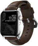 Nomad Bratara fitness Nomad Traditional Band, silver/brown - AW Ultra 2/1 (49mm) 9/8/7 (45mm)/6/SE/5/4 (44mm)/3/2/1 (42mm) (NM1A4RST00) - pcone