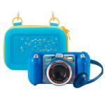 VTech KidiZoom Duo Pro Summer Bundle Blue + Carrying Case (80-520092) Digitális fényképezőgép
