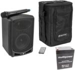 Omnitronic WAMS-65BT + Battery + Carrying bag Monitor de scena