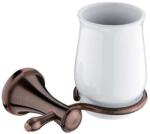 Nimco Lada - Suport ceramic pentru pahare, alb/cupru LA 19058K-80 (LA 19058K-80)