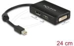 Delock Адаптер Delock mini DisplayPort 1.1 мъжко към DisplayPort / HDMI / DVI женско black (DELOCK-62623)