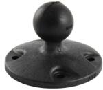 Brodit Adaptor/suport circular RAM Mounts pentru suprafețe plane cu model de orificii AMPS, cu știft de 1", plastic, RAP-B-202U (RAP-B-202U)