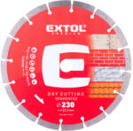 Extol vágókorong, vágótárcsa, Méter: 230mmx22, 2mm, szegmenses ipari gyémánt, tégla, cserép száraz vágásra (8803015)