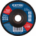 Extol lamellás csiszoló, Méret: 125×22mm; Szemcse: P60, kúpos, ALU, műanyag, fa munkadarabok csiszolására (8803473)