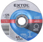 Extol vágókorong, vágótárcsa acélhoz/inoxhoz, 125×0, 8×22, 2mm, hajlított (8808152)